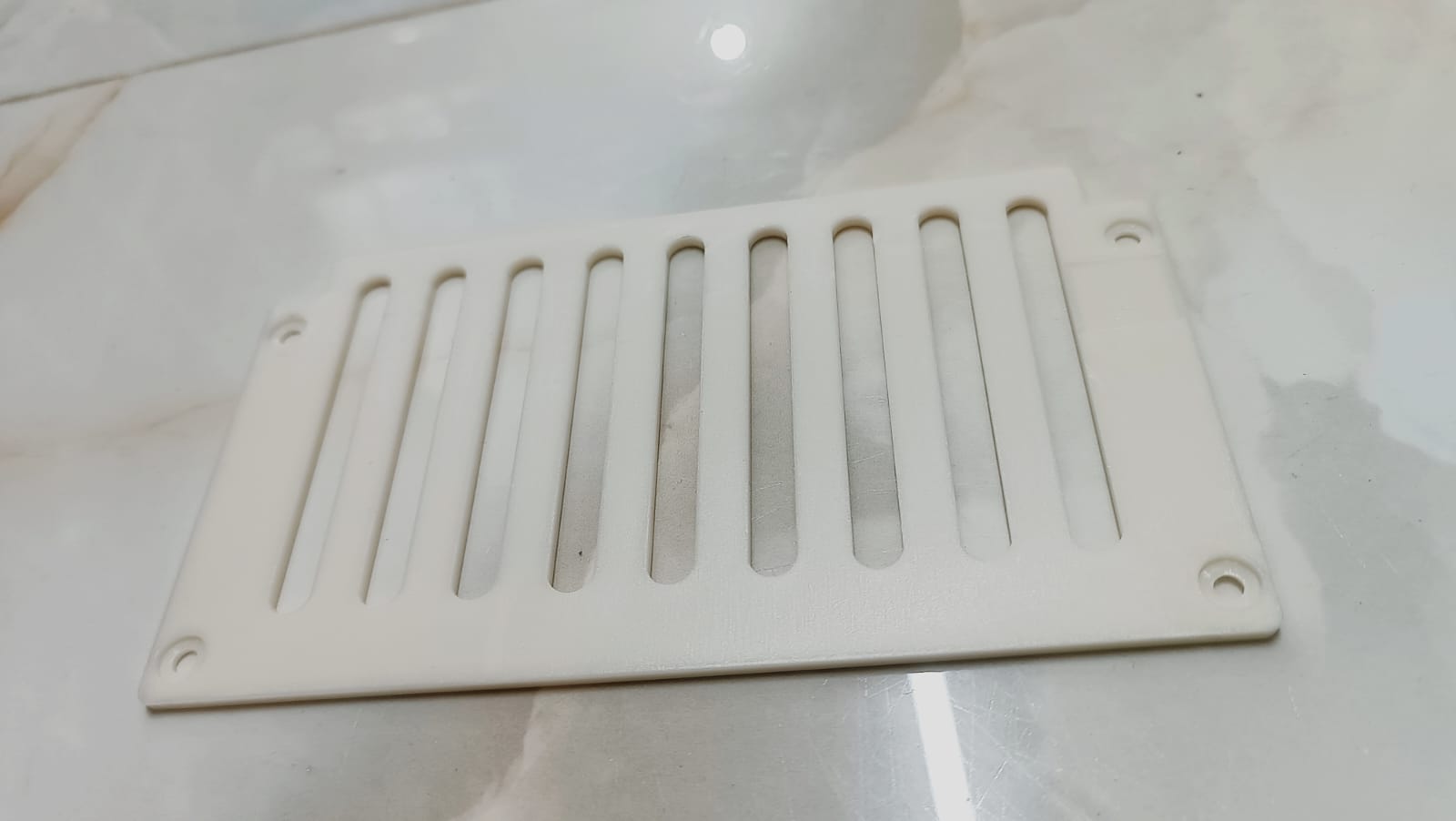 Machine Cover Plate — White