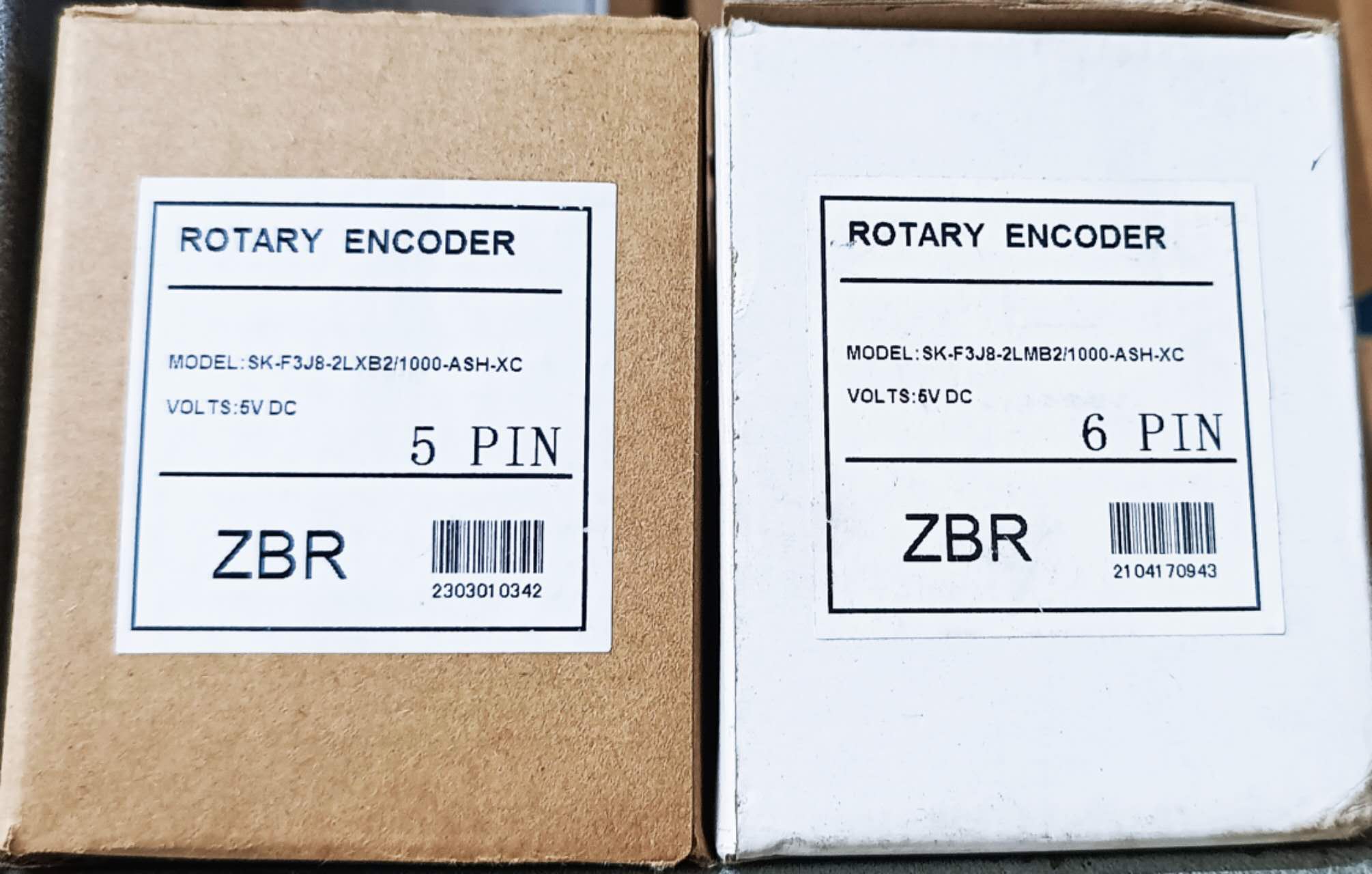 Rotary Encoders — 5 Pin and 6 Pin